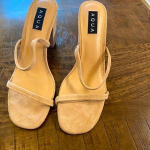 Aqua Sandals with Heel